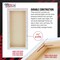 Long Stretched Canvas for Painting 6x12 inch Gallery Depth 1-1/2" Thick, 3-Pack - 12oz Acrylic Gesso Triple Primed, Professional Artist Quality, 100% Cotton - Pouring, Oil Paint
